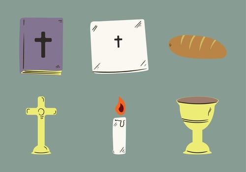 Free Church Altar Vector Illustration