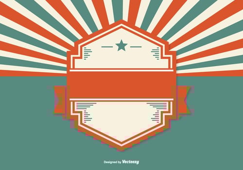 Retro Style Sunburst Background vector