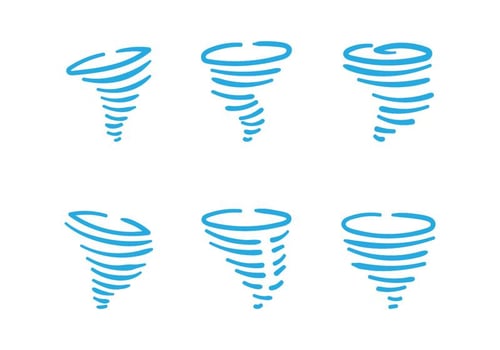 Hand Drawn Tornado Vectors