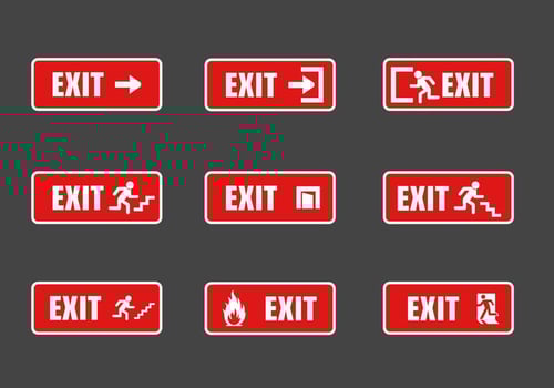 EXIT SIGN VECTOR