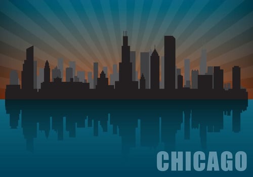 Chicago Skyline vector