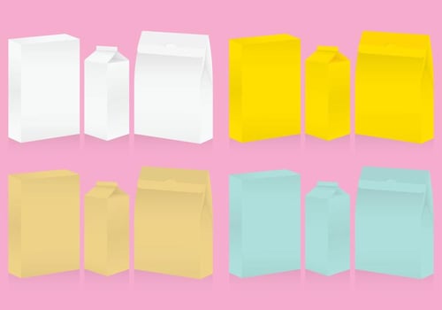 Cereal And Milk Boxes vector