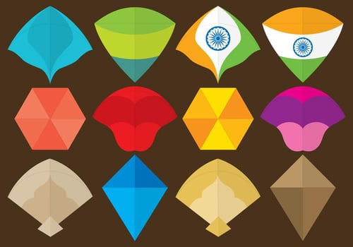Colorful Kite Vectors