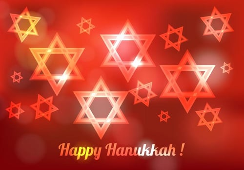 Free Hanukkah Blured Vector