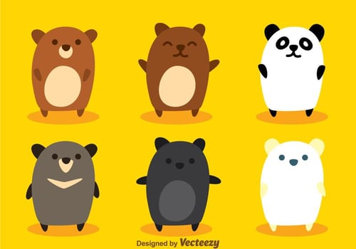 Cute Bear Vectors