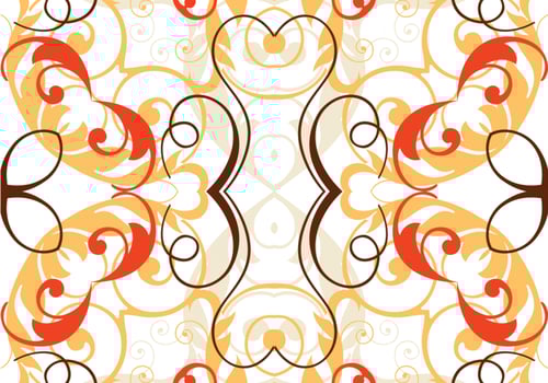 Orange Swirl Background Vector 