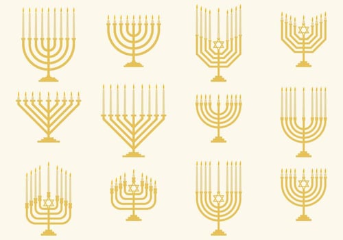 Hanukkah Monorah Vectors