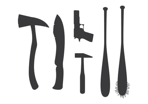 Zombie Killer Weapon Vector