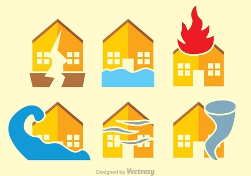 Natural Disaster Flat Vectors