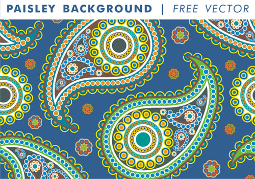 Paisley Background Vol. 2 Free Vector