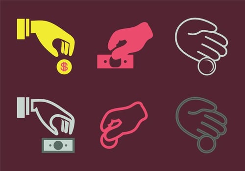 Free donate Vector Icon
