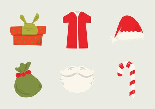 Free Santa's Workshop Vector Illustration