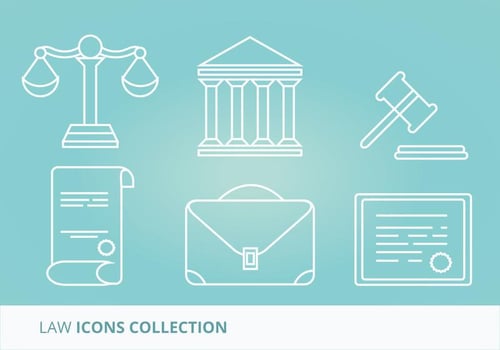 Law Vector Icons