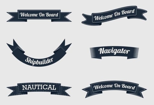 Nautical Ribbon vector