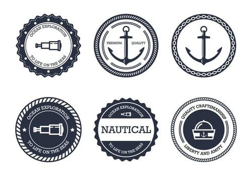 Nautical Badge vector