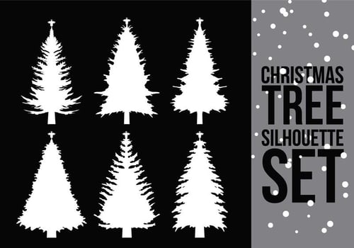 Christmas Tree Silhouette 2 vector