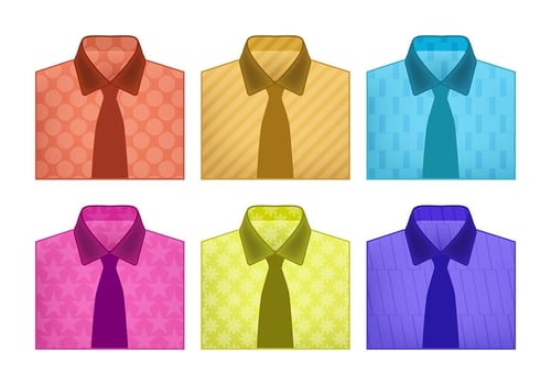 Folded shirt vectors