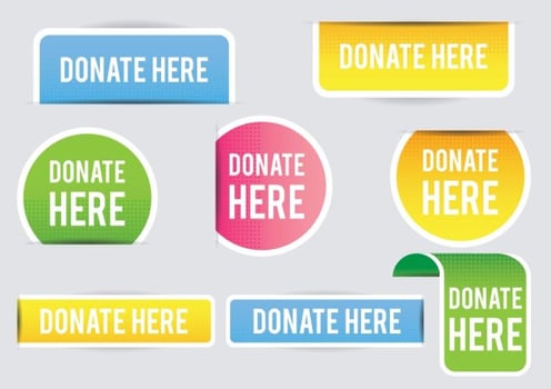 Donate Banner vector