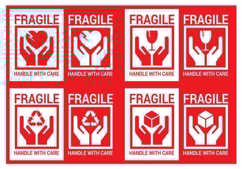 Free Handle With Care Vector