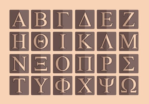Greek Alphabet Vector Pack