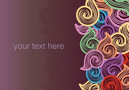 Stock Vector Swirly Doodle Background