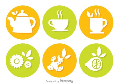 Tea Circle Vectors