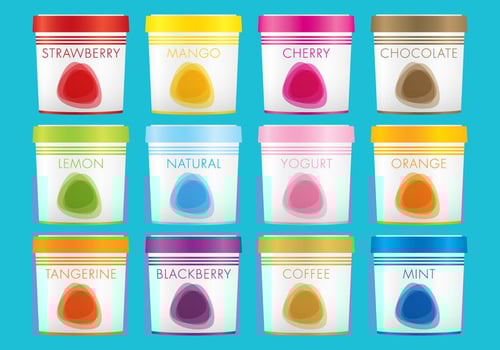 Paper Packages Ice Cream vector