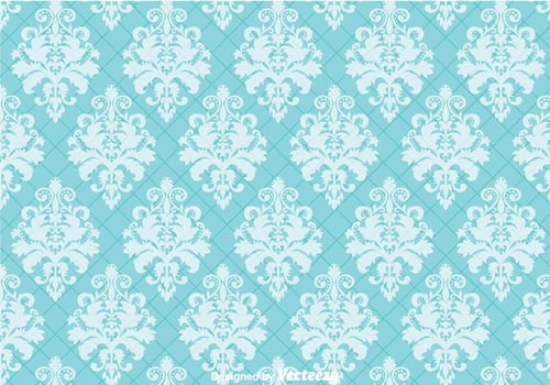 Blue Ornament Wall tapestry vector