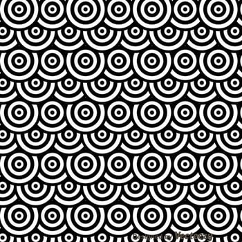 Black And White Dots Circles Pattren vector