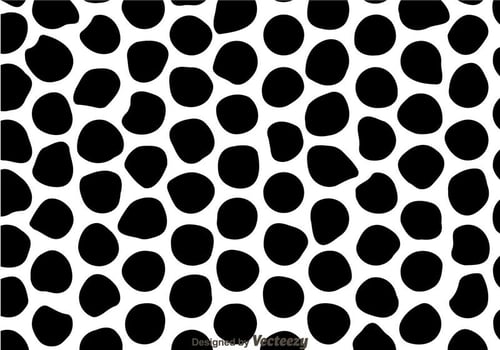 Black And White Irregular Circle Pattern vector