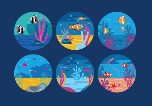 Underwater Background Vector