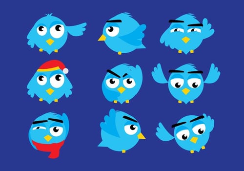 Blue Bird Vectors