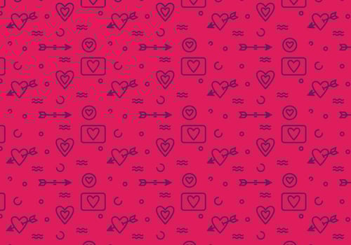 Free Heart Vector Pattern 6