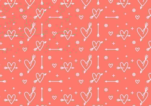 Free Heart Vector Pattern 3