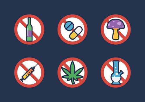 Vector No Drugs Icon