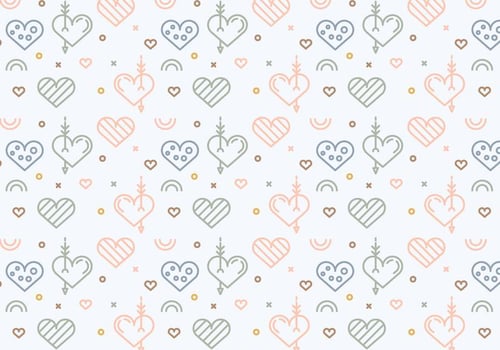 Free Heart Vector Pattern 4