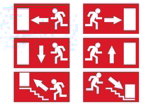 Free Emergency Exit Signs Vector