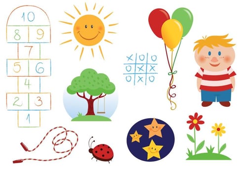 Free Children Vectors