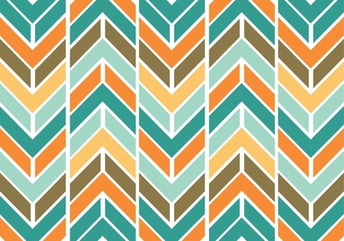 Colorful funky chevron pattern vector