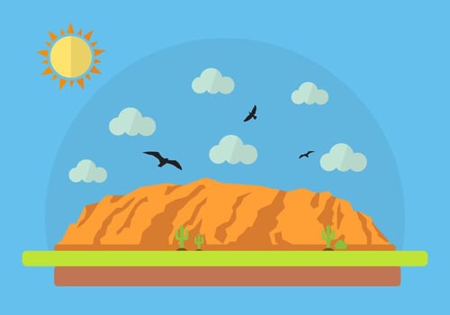 Vector Illustration of Grand Canyon