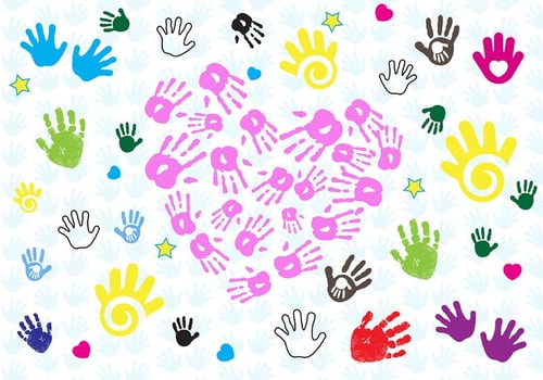 Baby Hand Print Vector