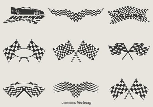 Vector Racing Flags