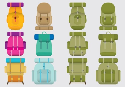 Boy Scout Backpacks vector