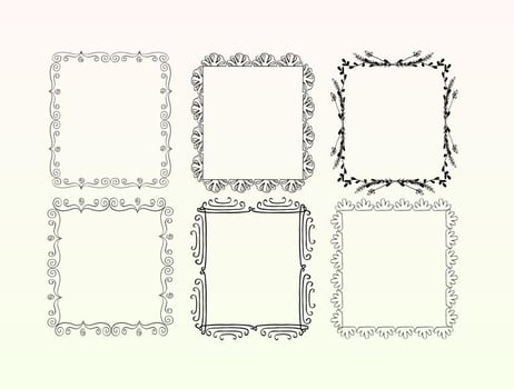 Decorative Frame Set vector