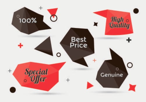 Collection of Sale Discount Styled Banners vector