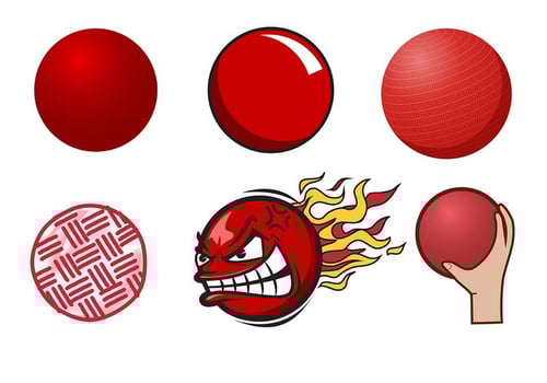Free Dodgeball Vector