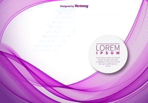 Pink smooth wavy lines vector