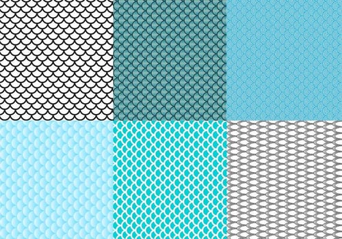 Fish Scale Pattern Vector