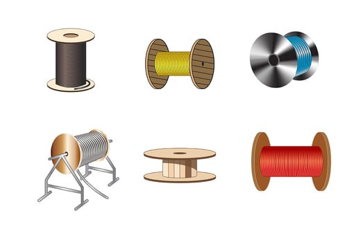 Free Cable Spool Vector