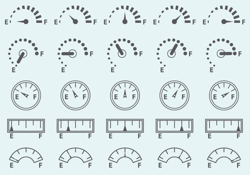 Fuel Gauge Vector Icons